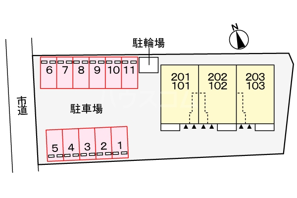 2/8 駐車場