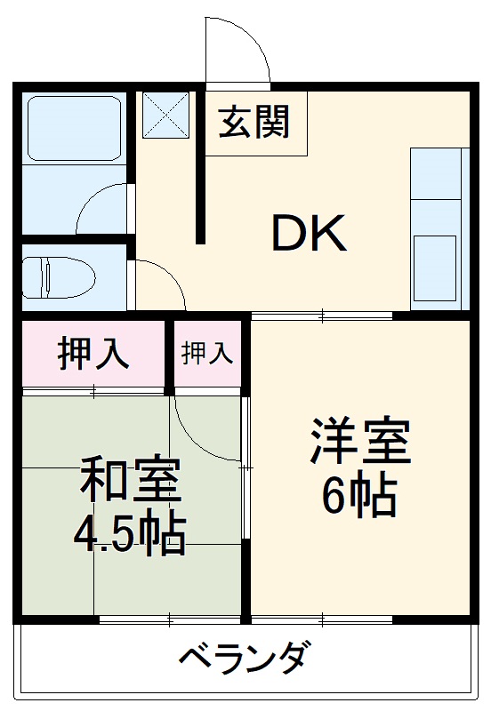グリーンハイツの間取り