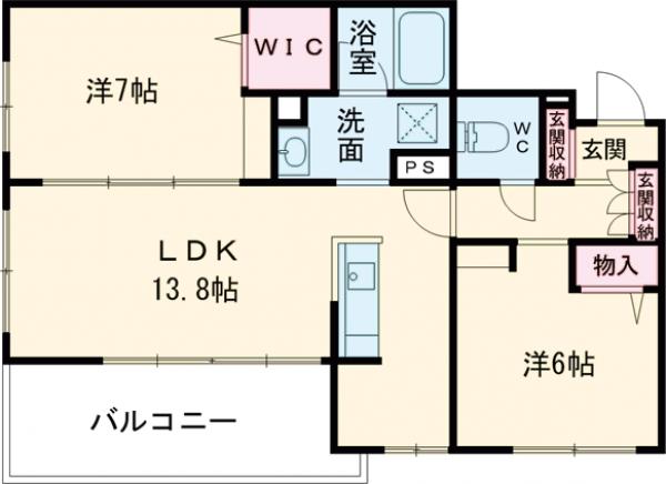 シャーメゾン デンドライトの間取り