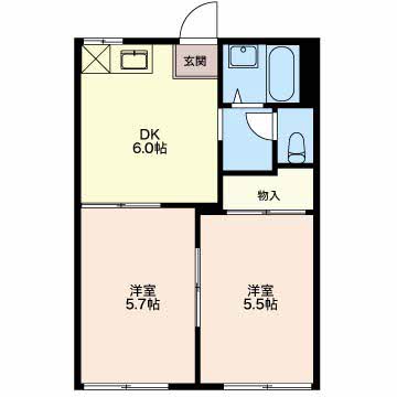 ドミール葵Aの間取り