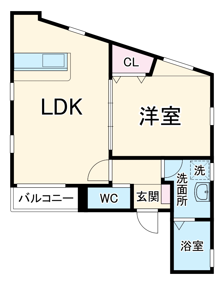 Blue Moon 名駅の間取り