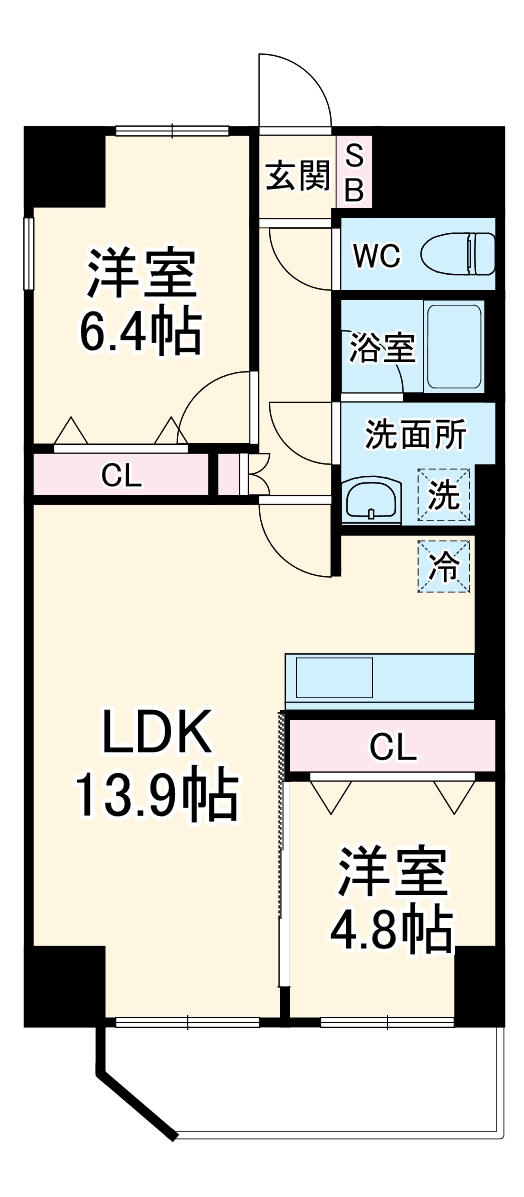 GLUCK MAISON F-TOYONAKA XVの間取り