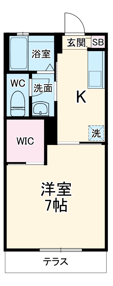 クレセントＡの間取り