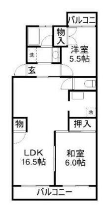園生カキナカマンションの間取り