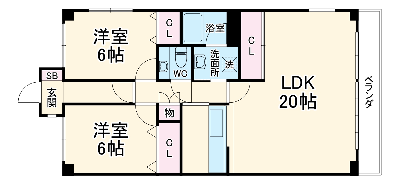 ビラ三秀山中の間取り