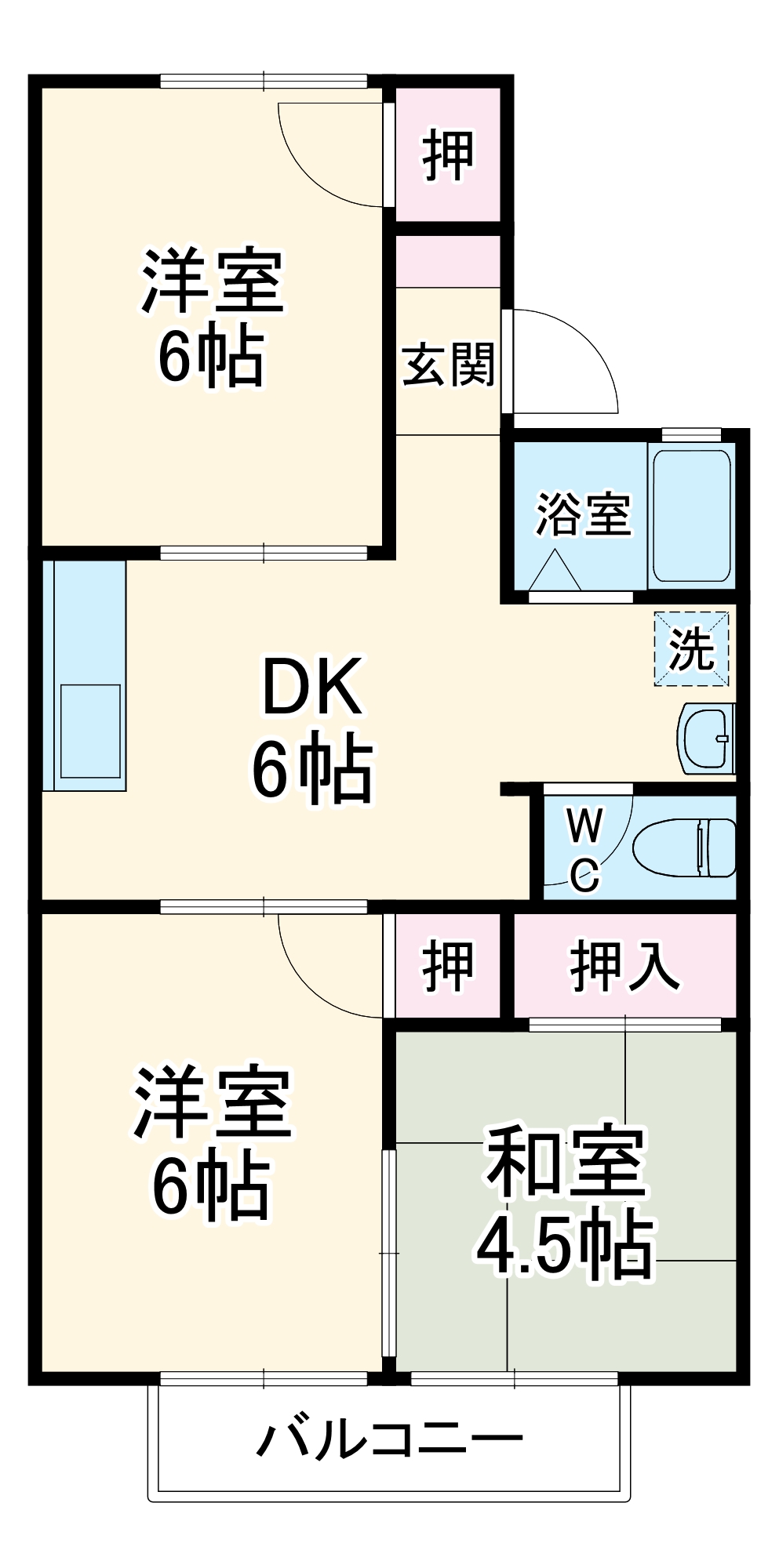 ツーイン天白の間取り