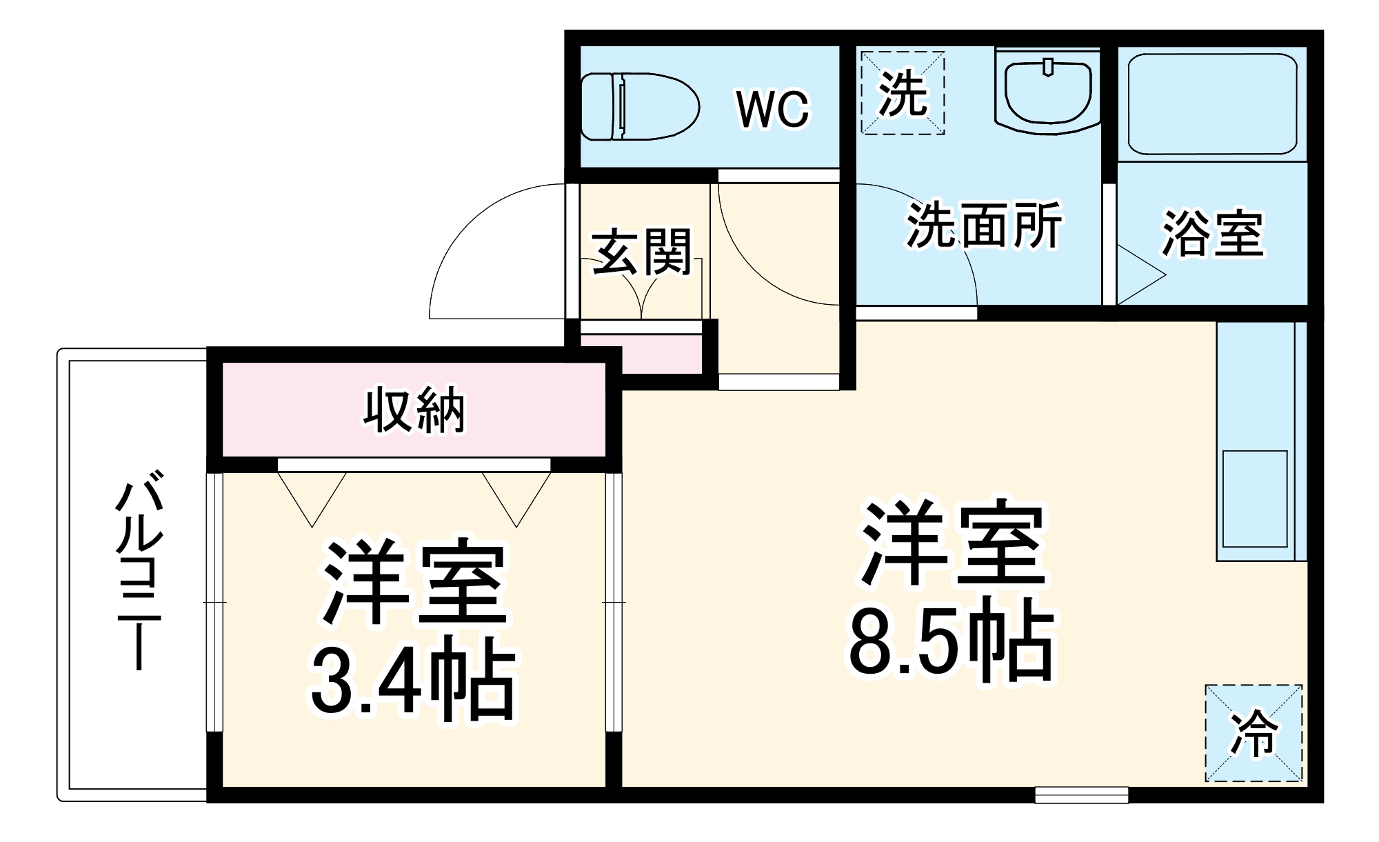 FSネコテラスの間取り