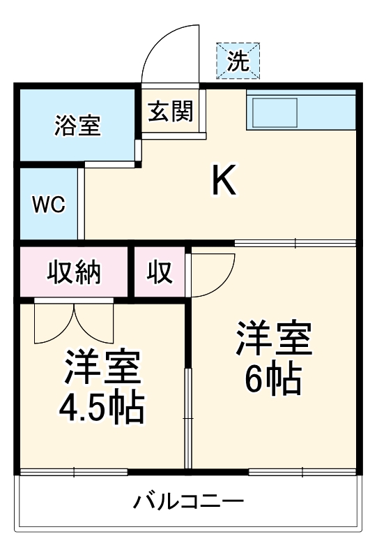 第二長沼ハイツの間取り