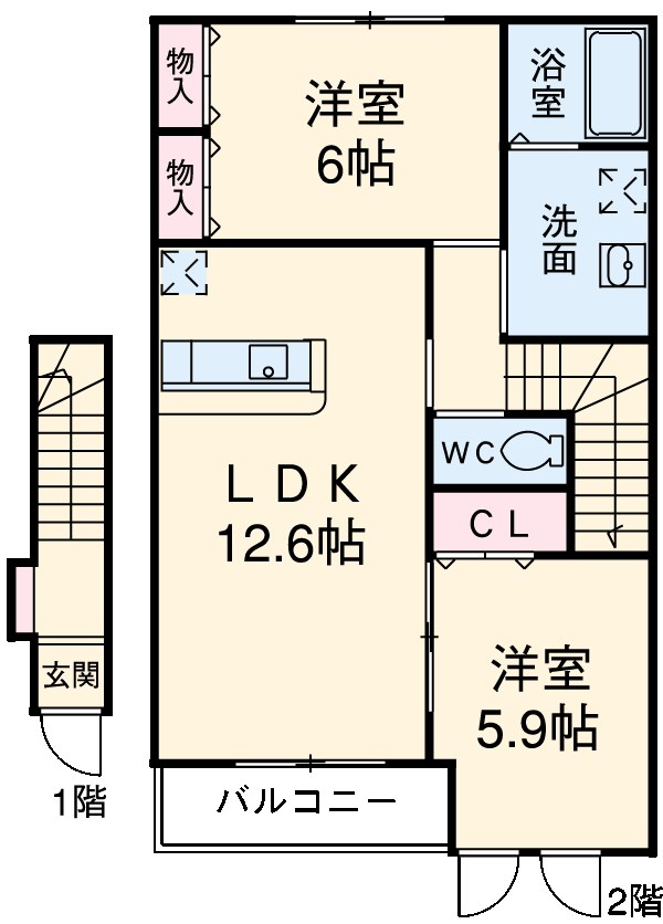プランドールⅠの間取り