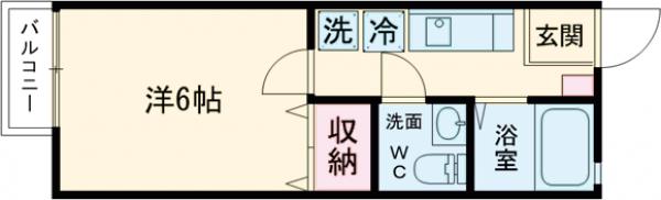 クラッシー赤堤の間取り