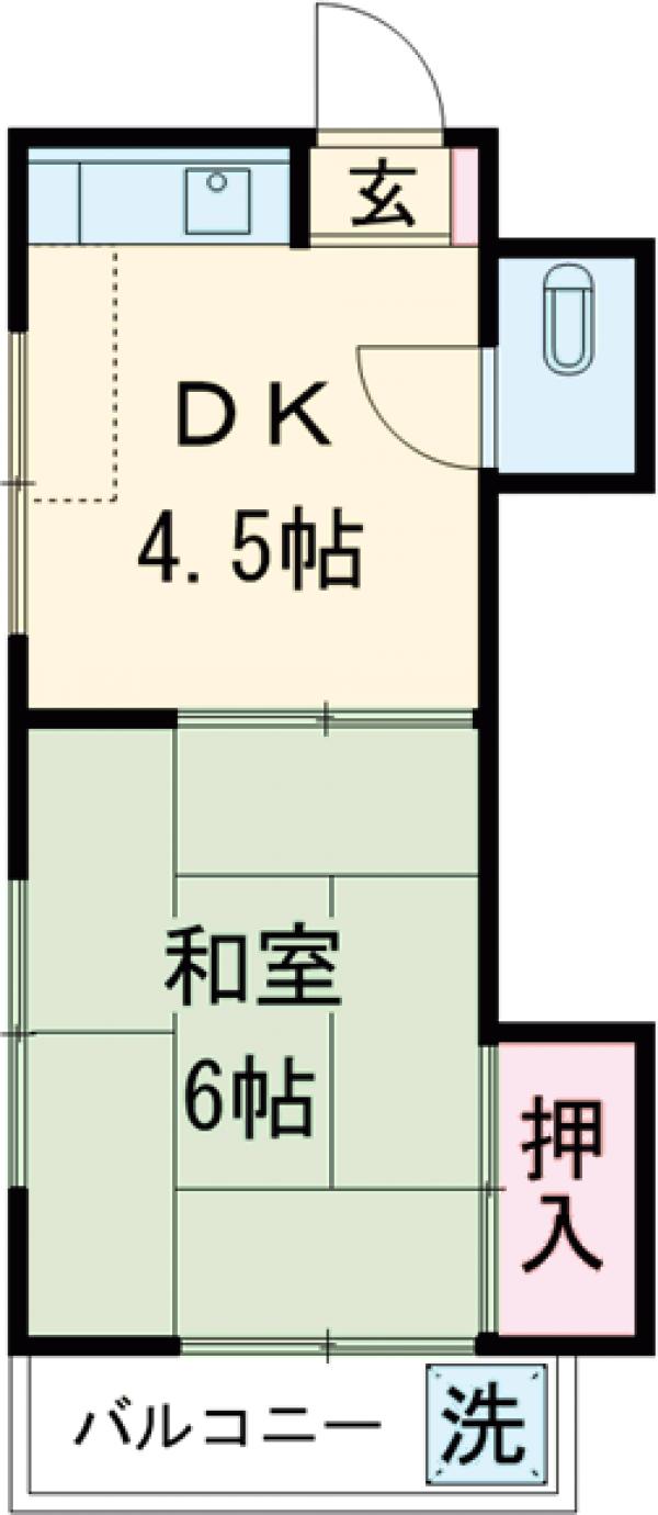 K-FLAT四つ木の間取り