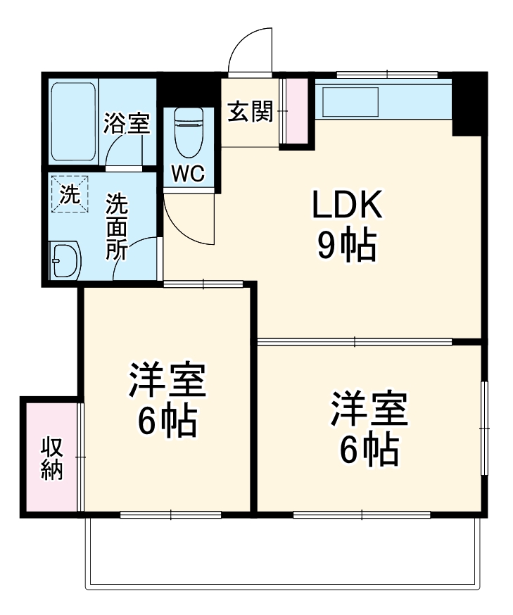 ベルセゾン行徳の間取り
