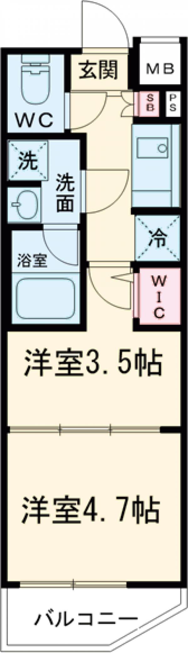 ブライズ練馬高野台・502号室の間取り