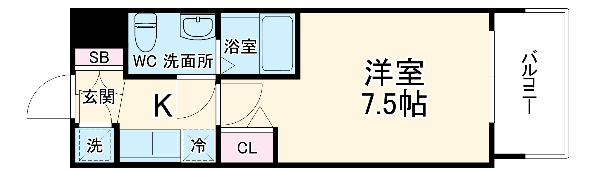 アドバンス江坂東デパールの間取り