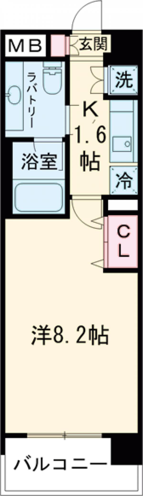 ＢＰＲレジデンス代々木初台・309号室の間取り