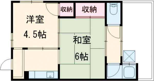 岡本荘の間取り