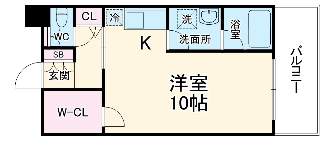 レジュールアッシュ福島の間取り