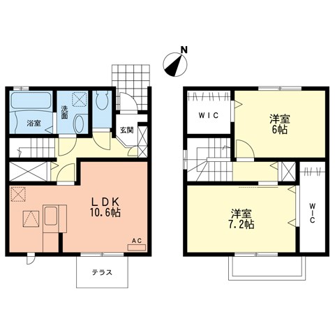 エトワールシャンテⅡの間取り