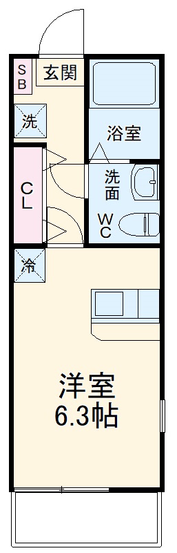 Ｇｒｅｅｎ　Ｌａｇｏｏｎ上山２丁目の間取り