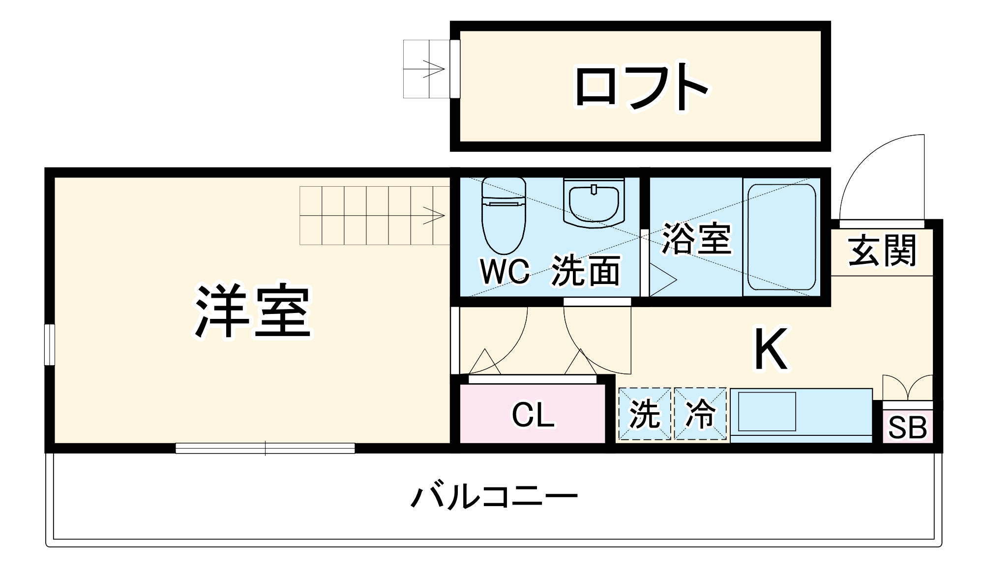 Green Lagoon上山2丁目の間取り