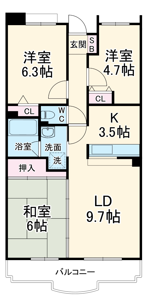 レジデンス 山手台の間取り