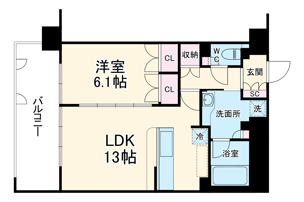グラン・アベニュー名駅の間取り