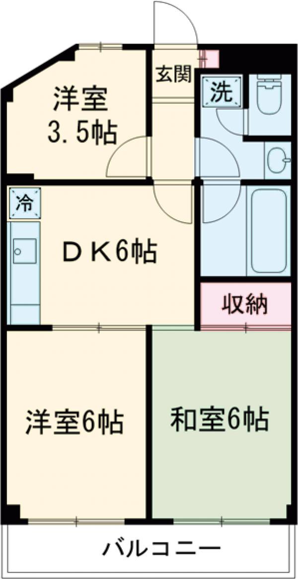 豊玉永谷マンションの間取り