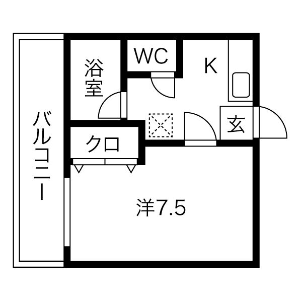 ハイツ春岡AIKAの間取り