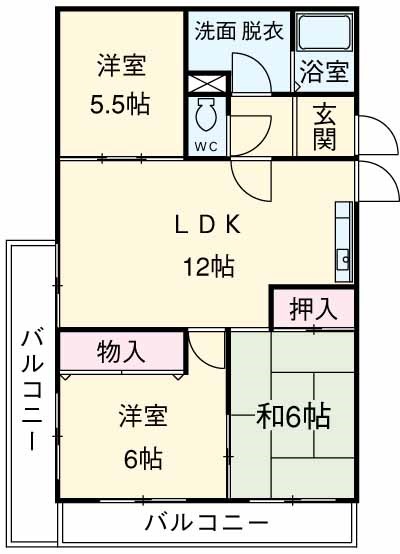 カレント桂の間取り