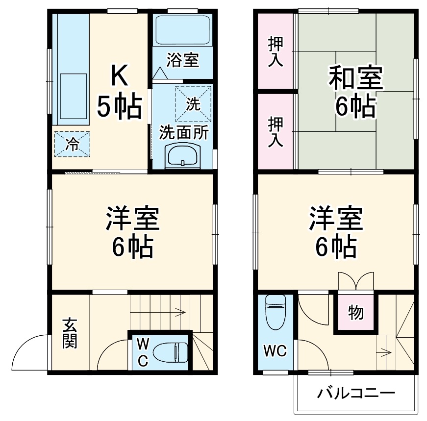 東浦賀2丁目戸建の間取り