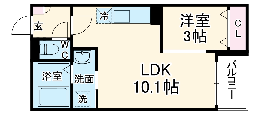 Jack hiradeⅠの間取り