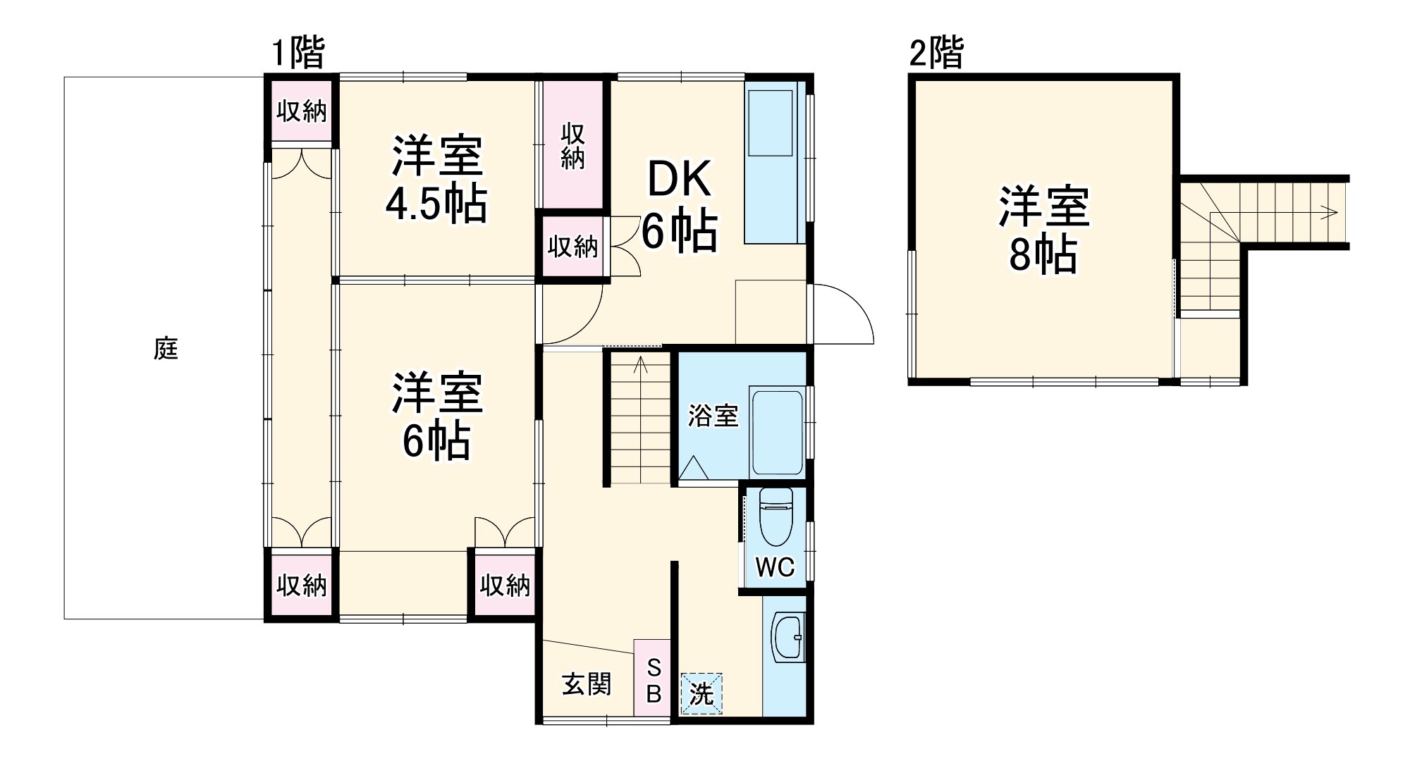 根戸貸家の間取り