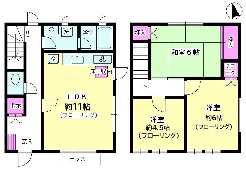 レイモンドハウスB棟の間取り