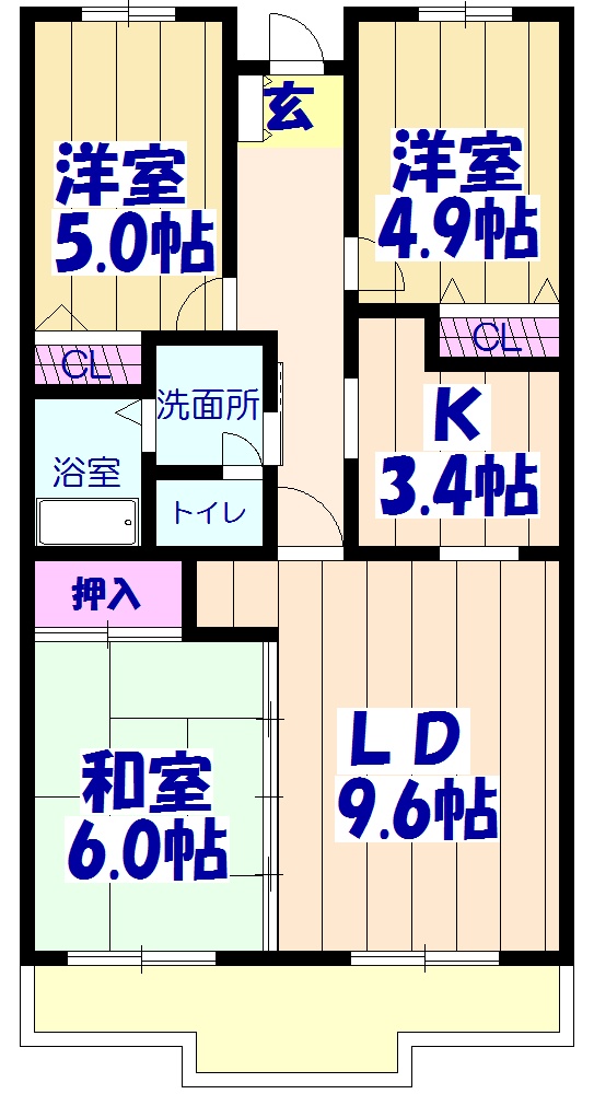 グレースハイツ松丸の間取り