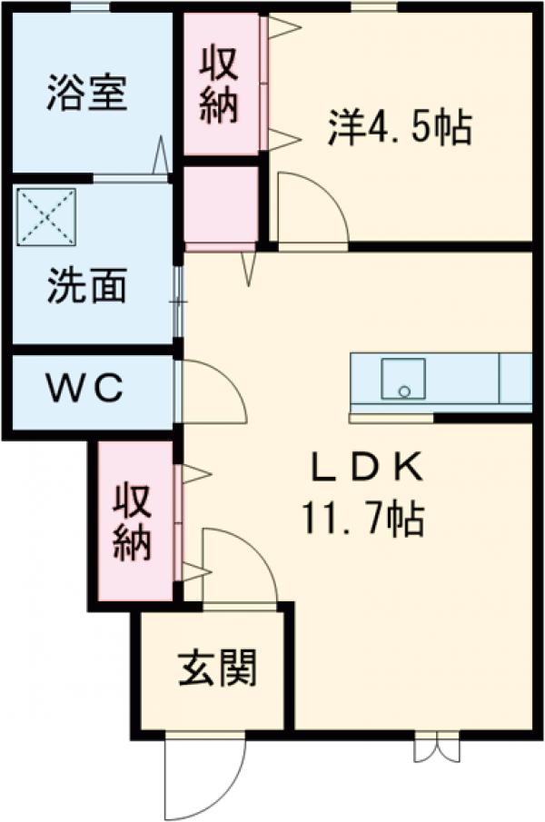 Diamond squareの間取り