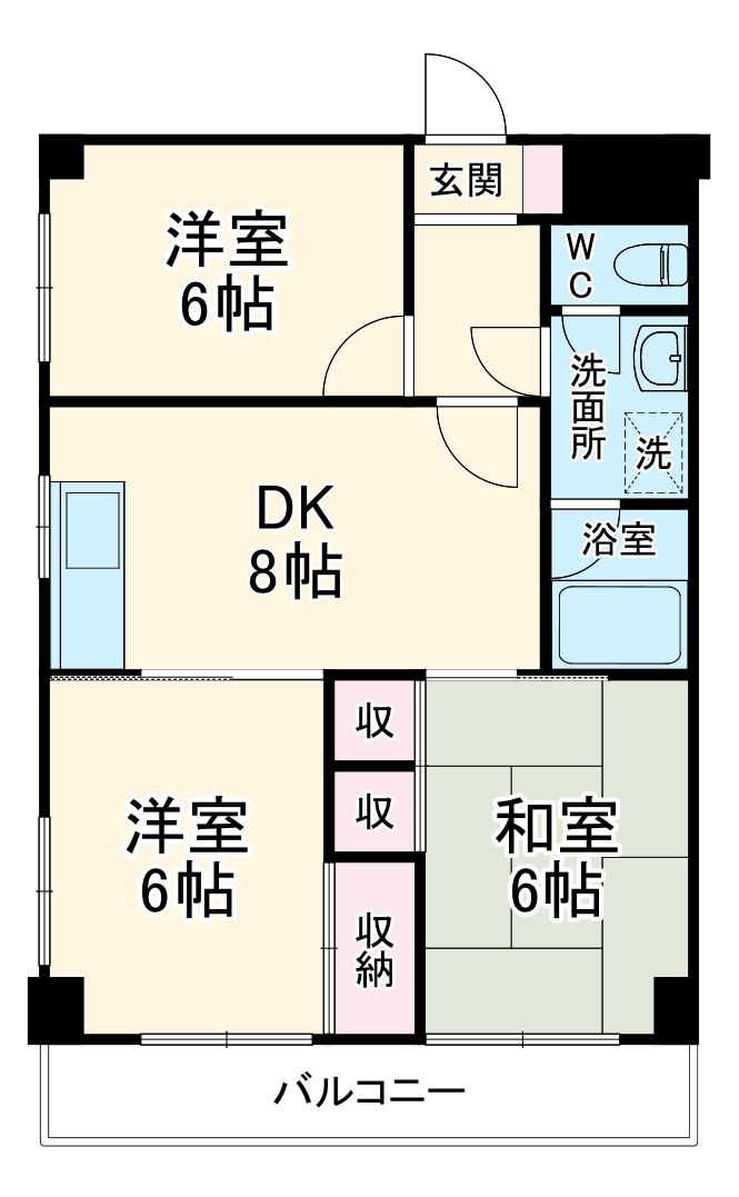 メゾンふじさわの間取り