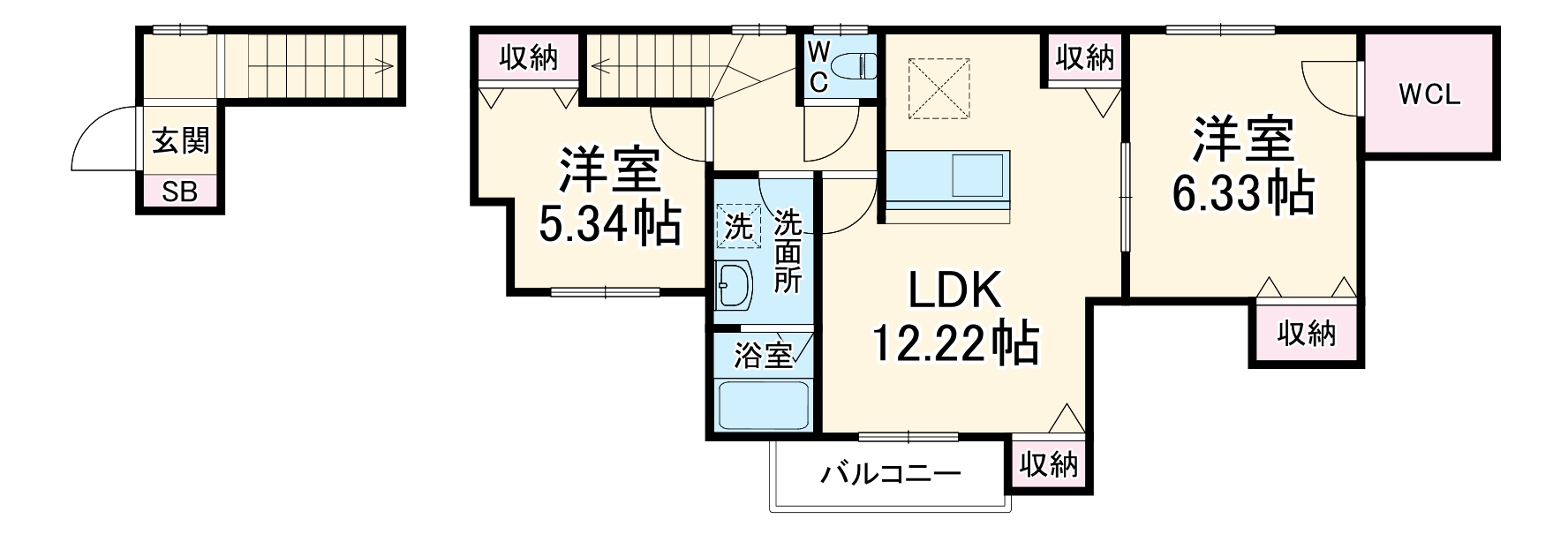 ゼインレジデンスの間取り