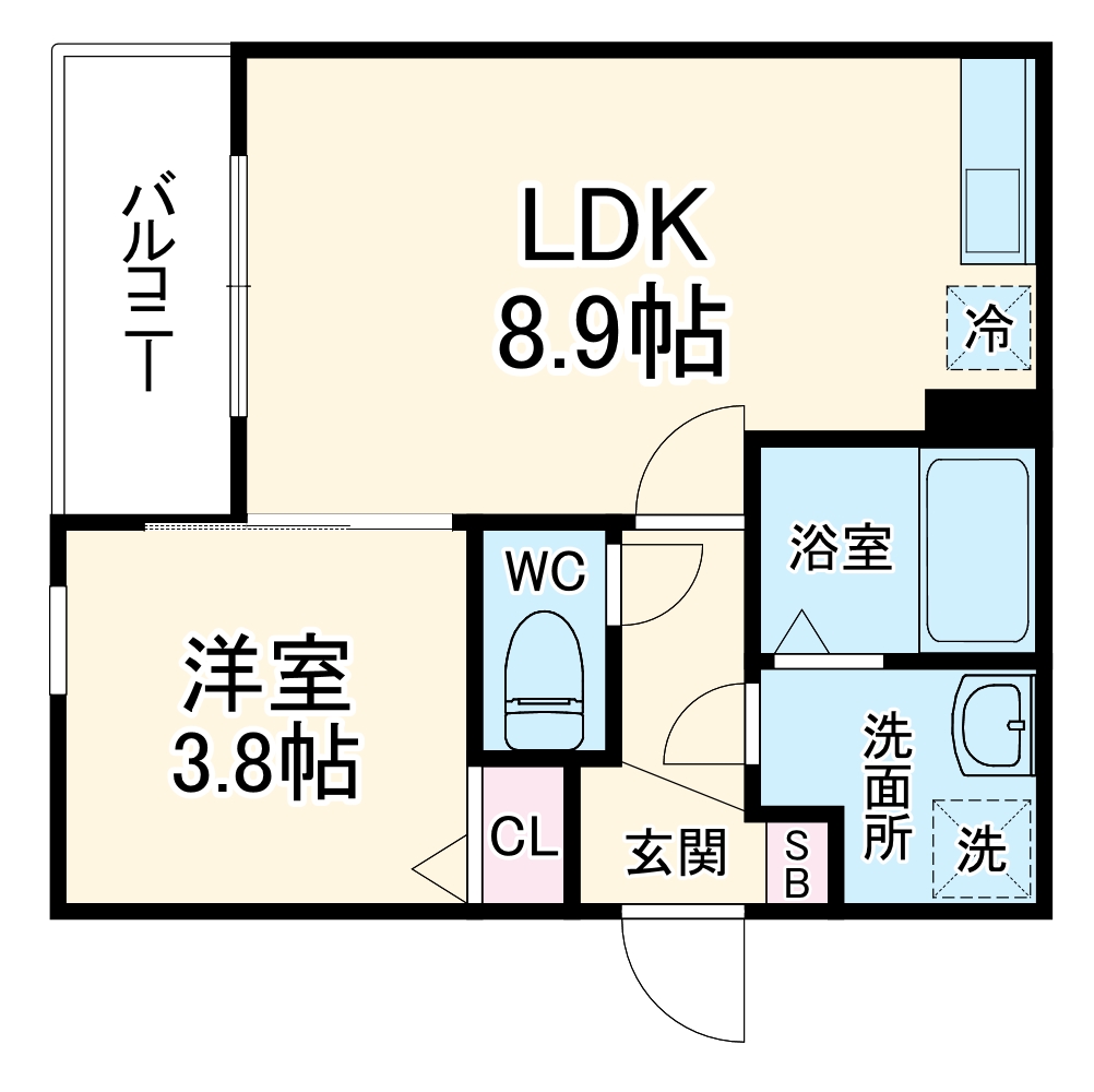 ジーメゾン名古屋豊田の間取り