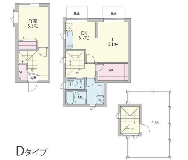 クーカイ・テラス早稲田の間取り