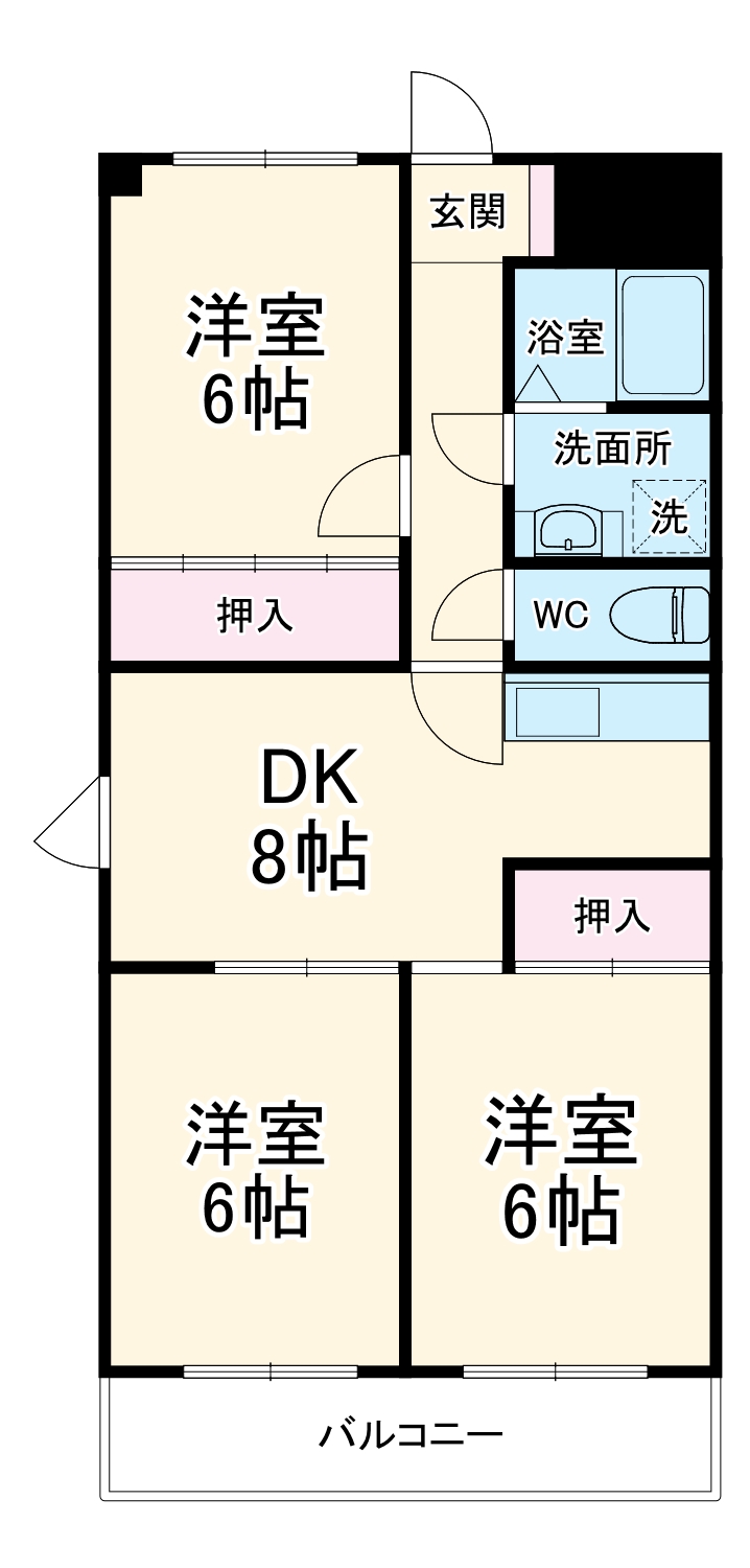 クレール神明の間取り