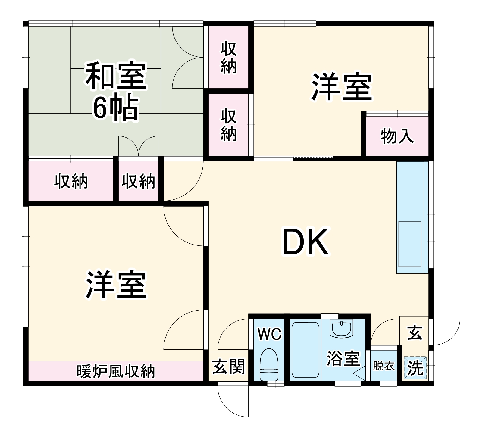 澤田貸家 3号棟の間取り