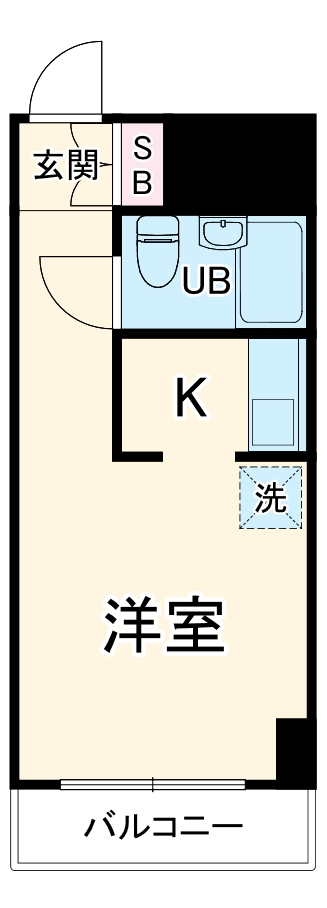 スカイコート横浜日ノ出町の間取り