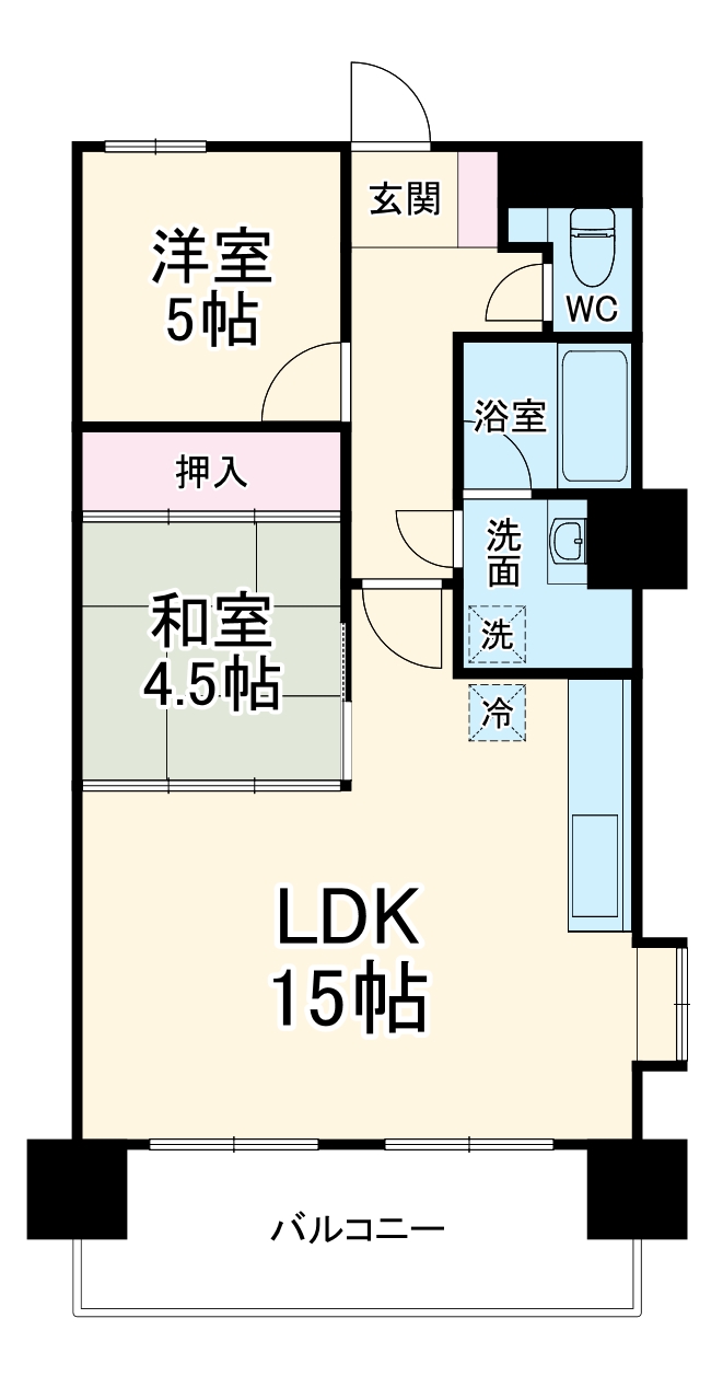 ラ・キャッスル21原Ⅱの間取り