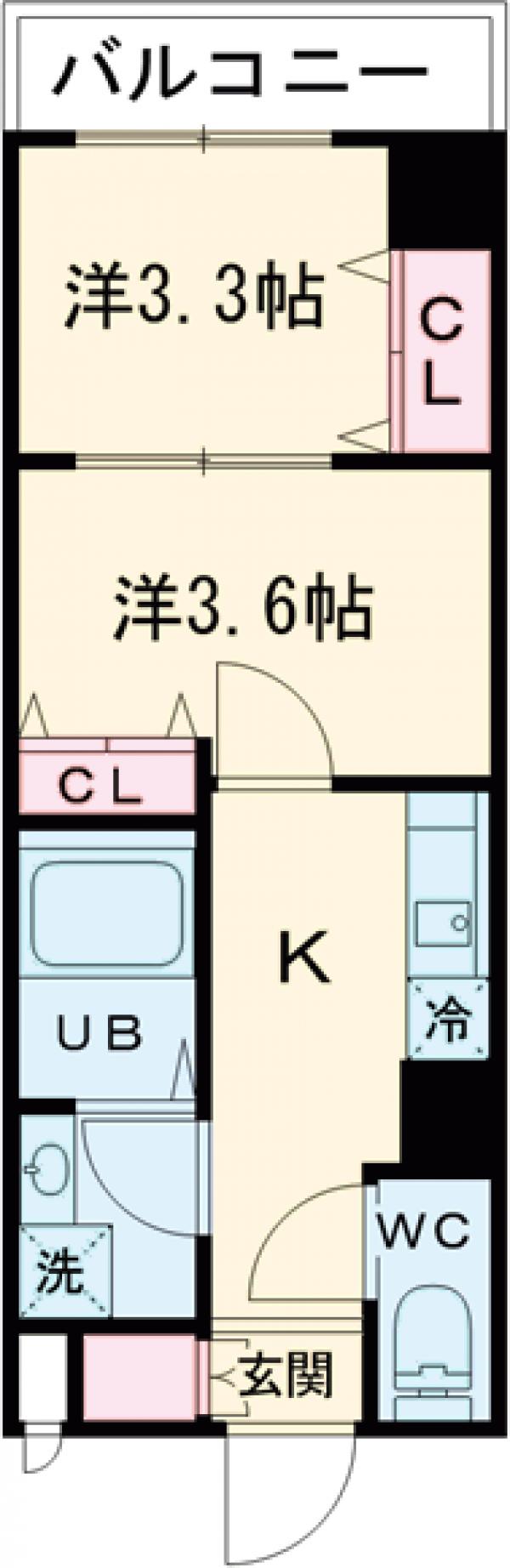 シャッツ高円寺の間取り