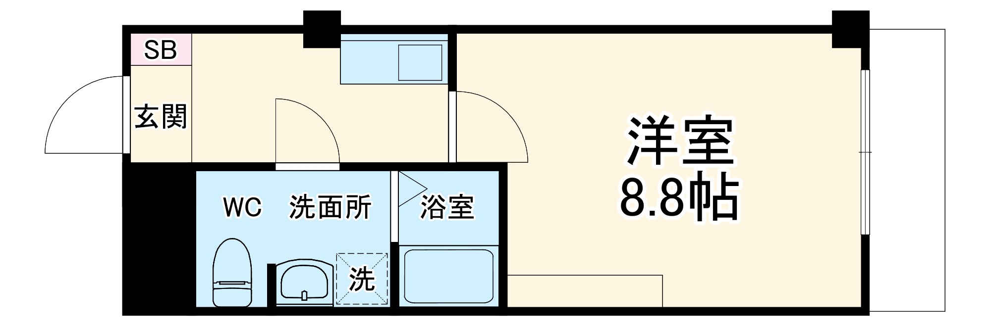 SKビル拾参番館の間取り
