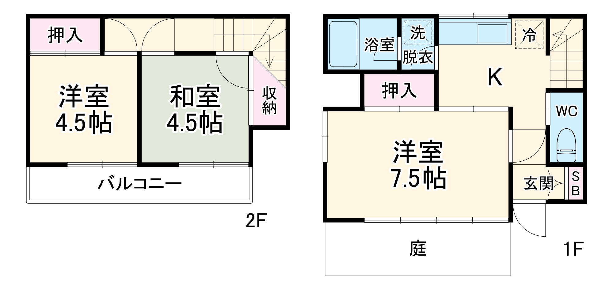 プランタン春日部deuxの間取り