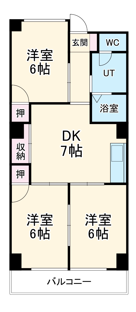GKT759※1年間家賃10,000円ダウン&FR1か月&初回保証料無料&保険の間取り