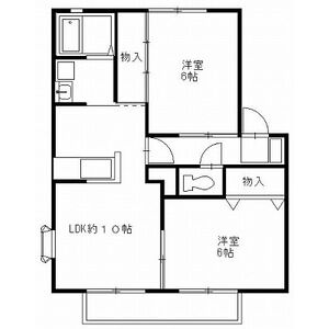 パナコート宇都宮東Aの間取り