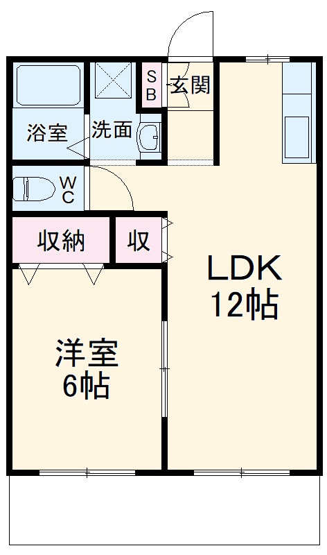 メゾンオーキスBの間取り