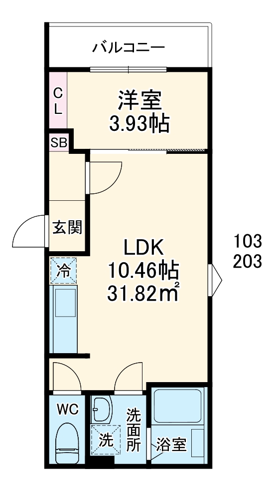セレーネ元山の間取り